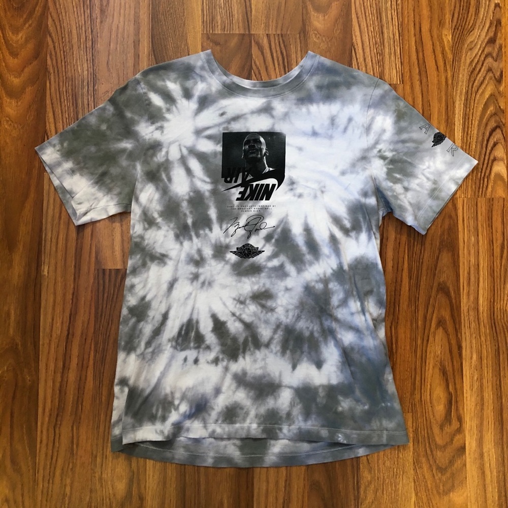 Jordan Custom Dye Olive-Grey Retro T-Shirt